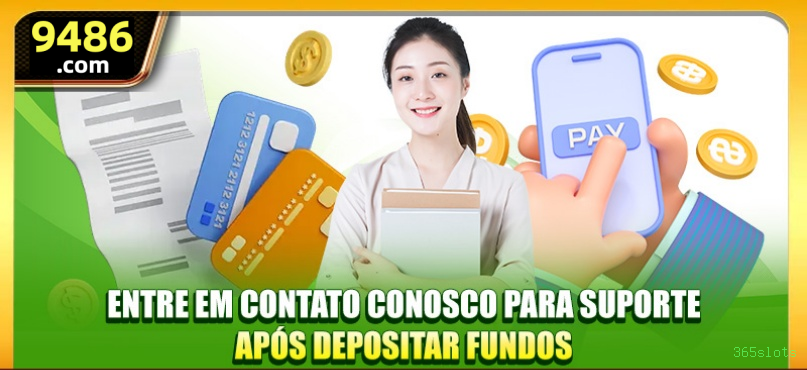Imagem promocional da 365slots mostrando a plataforma e suas vantagens